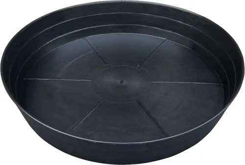 Vista 20 de Plato para macetas de 10 a 25 pulgadas, bandejas de riego extra profundas para macetas, bandeja de drenaje pesada para interiores sin agujeros, 4