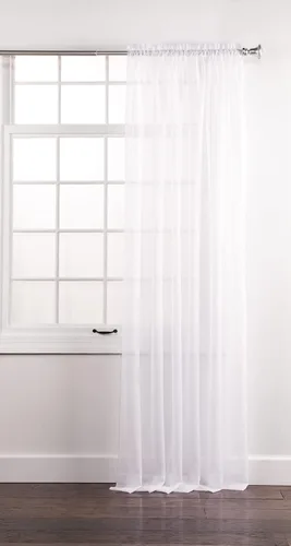 Vista 11 de Stylemaster Elegance Cenefa recta de gasa transparente, 60 x 14 pulgadas, color dorado