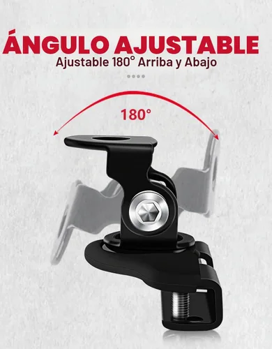 Vista 5 de Soportes de Capó LED, Soportes de Montaje Universales para Barra de Luz LED de Acero Inoxidable 304, Abrazaderas de Capó para Luces, Negro