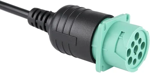 Vista 8 de Ejoyous OBD2 9 Pin al adaptador de cable de diagnóstico del escáner del camión de 16 pines OBD-ii varón a la herramienta de diagnóstico