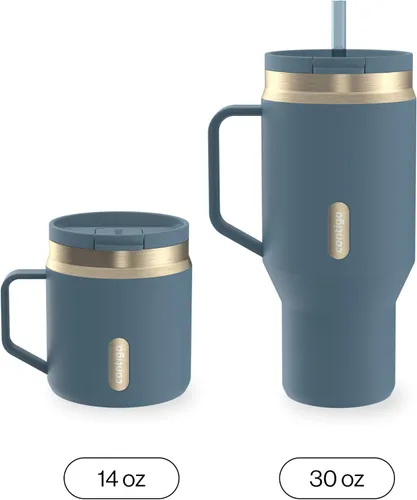 Vista 4 de Contigo SnapSeal - Botella de agua de acero inoxidable de 14 onzas con aislamiento al vacío con tapa de cierre automático a prueba de fugas