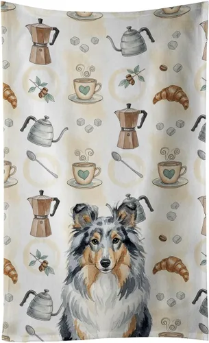 Vista 319 de Caroline's Treasures Afghan Hound - Toalla de cocina para barra de café, terciopelo frontal y lazo de algodón, lavable a máquina Sabueso afgano