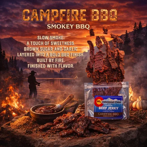 Vista 6 de Centennial Cuts Carne seca – 7 oz, barbacoa de fogata