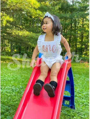 Vista 74 de Shalofer Traje de primer cumpleaños para bebé niña con diadema