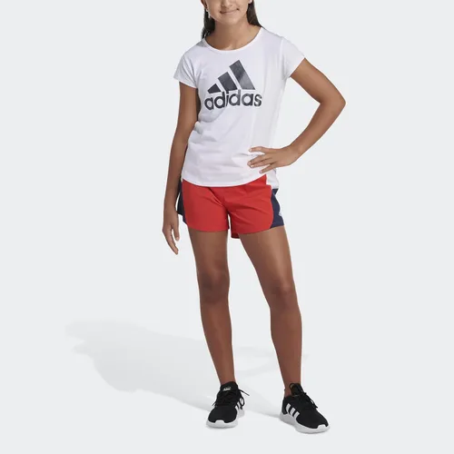 Vista 4 de adidas Pantalones cortos de malla con cintura elástica de 3 rayas, Semi Mint Rush