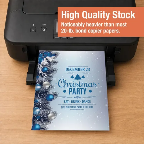 Vista 4 de Current - Papelería navideña de campanas plateadas, para cartas de Navidad o notas escritas a mano, 25 hojas, 8½ x 11 pulgadas, compatible con Bells