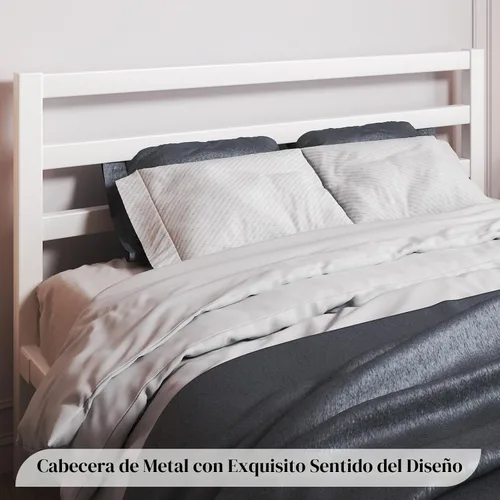 Vista 3 de LoVinson Armazón de Cama Tamaño Queen, Armazón de Cama de Plataforma de Servicio Pesado con Base de Metal Resistente, Almacenamiento Bajo la Cama