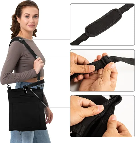 Vista 3 de Foley - Soporte para bolsa de catéter de 67.6 fl oz, fundas para bolsa de catéter con cremallera y correa ajustable, impermeable y discreto
