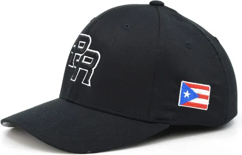 Vista 2 de Puerto Rico Flex fit Cap PR bordado sombrero estilo gorra de béisbol