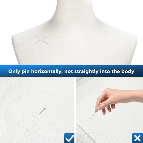 Vista 4 de VINGLI Torso de maniquí masculino con soporte de madera/metal, altura ajustable, cuerpo de vestido masculino para exhibición y costura de ropa