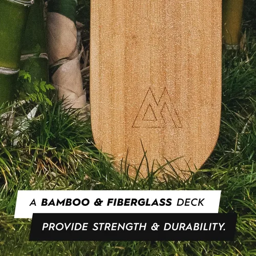 Vista 7 de Magneto, longboards de bambú para paseos, tallado, estilo libre, descensos y baile