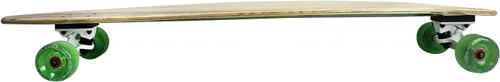 Vista 4 de Paradise Longboard Pintail Complete Cruiser - Patineta, bambú blanco/verde, 9.5 x 41 pulgadas