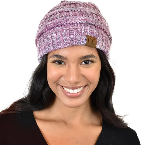Vista 291 de C.C Trendy Warm Chunky Soft Stretch Cable Knit Beanie