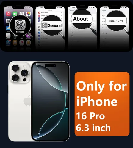 Vista 2 de FNTCASE - Funda para iPhone 16 Pro: magnética, mate, translúcida, de grado militar, protectora contra caídas, resistente, fina, duradera y a prueba