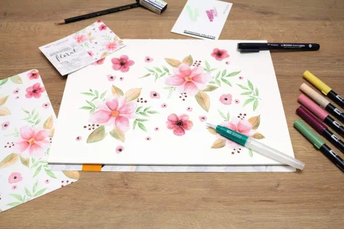 Vista 2 de Tombow Set Acuarela - Floral