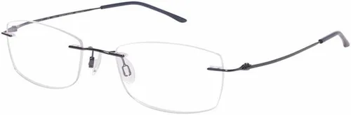 Vista 17 de Charmant Eyeglasses TI8600 TI/8600 SI - Marco óptico sin montura plateada de 0.748 x 5.512 in