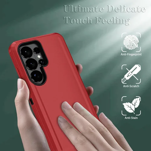Vista 66 de ONOLA Funda compatible con Samsung Galaxy S24 Ultra con protector de pantalla HD, resistente a los golpes y a las caídas, funda de 3 capas