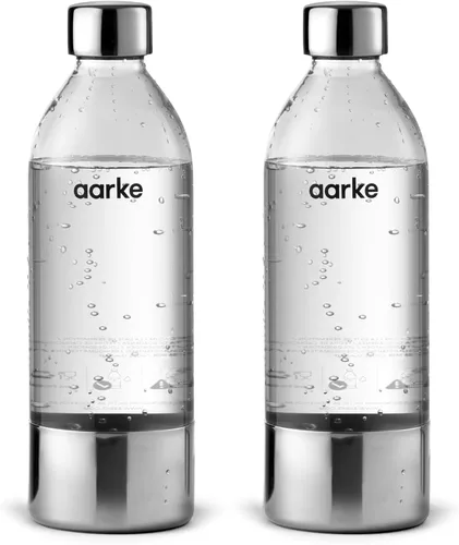 Vista 10 de Aarke Botella reutilizable de acero inoxidable PET extra para carbonatador l, ll, y 3, sin BPA y no tóxico, 1L/34 fl oz