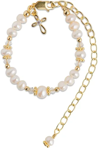Vista 4 de Cherished Moments Baby to Bride Bracelet .925 Silver or 14K Gold-Plated Oro
