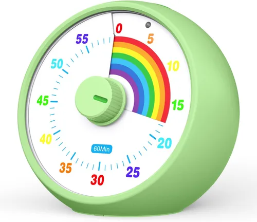 Vista 16 de Temporizador visual para niños, temporizador de cuenta regresiva de 60 minutos para aula, oficina, cocina, temporizador de escritorio, herramientas