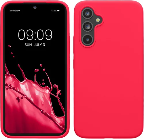 Vista 62 de kwmobile Funda Compatible con Samsung Galaxy A14 5G - Funda de teléfono de TPU y silicona con acabado suave - Verde Lima