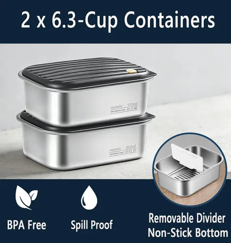Vista 5 de Lonchera eléctrica inalámbrica de 27000 mAh, calentador de alimentos portátil recargable de 100 W para adultos, trabajo, viajes, automóvil, funciona
