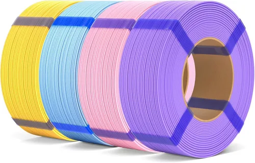 Vista 15 de ELEGOO Filamento de relleno básico PLA 1.75mm negro 4KG, filamento para impresora 3D sin carrete precisión dimensional +/- 0.02mm, PLA para 4*2.2