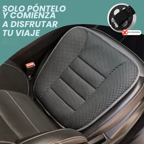 Vista 7 de AEROiVi Cojín para Asiento de Coche para Conducir, Malla de Aire 3D Transpirable, Fondo Antideslizante, Protector de Asiento de Coche Cómodo, Cojín