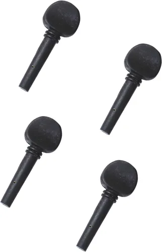 Vista 3 de 8 clavijas de afinación de violín de madera Yootones 4/4 con preperforadas compatibles con juegos de repuesto de violín 4/4 (negro)