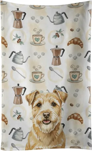 Vista 13 de Caroline's Treasures Afghan Hound - Toalla de cocina para barra de café, terciopelo frontal y lazo de algodón, lavable a máquina Sabueso afgano