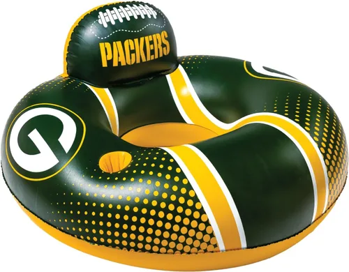 Vista 14 de BigMouth 42” Inflatable Pool Floats Officially Licensed NFL Fan Gear Merchandise Back Support Inner Tube for Adults and Teens