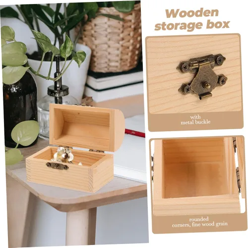 Vista 5 de Cajas de almacenamiento con diseño de arco sólido, cajas de memoria decorativas, cajas de tesoros