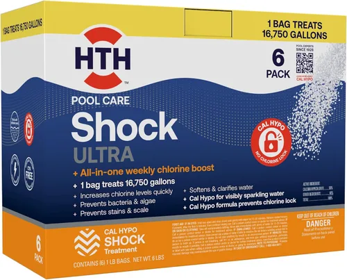 Vista 14 de HTH 52039 Pool Care Shock Ultra, químico para piscina, fórmula Cal Hypo (paquete de 1)