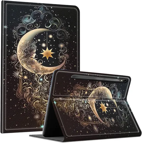 Vista 55 de Slim Case for Samsung Galaxy Tab S10 Lite / S10 FE / S9 FE 10.9" & Galaxy Tab S9 11", Multi-Angle Stand PU Leather Smart Folio Cover with Soft TPU