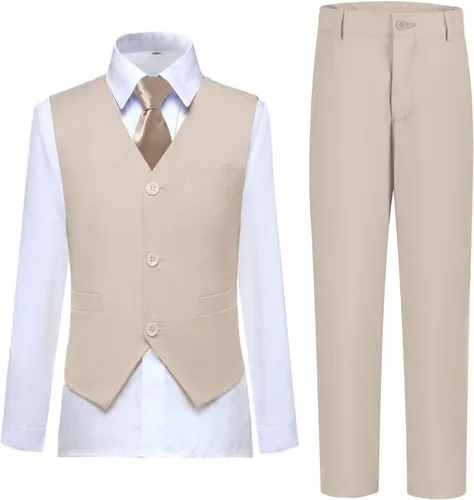 Vista 87 de Conjunto de chaleco para niños, trajes formales, trajes de boda, ropa de vestir