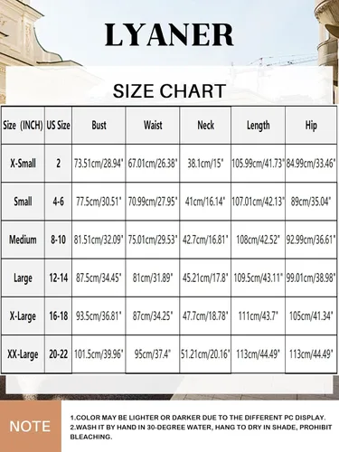Vista 7 de LYANER - Vestidos de satén para mujer, con tirantes delgados y cuello desbocado, largo por debajo de la rodilla, diseño sexi, fruncido para cóctel