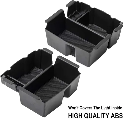 Vista 5 de EDBETOS Bandeja organizadora de consola central compatible con Jeep Wrangler JL/JLU 2018-2021 2022 2023 2024 Accesorios Jeep Gladiator JT Truck