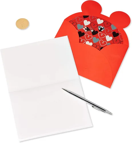 Vista 3 de Papyrus - Tarjeta en blanco de Disney (Minnie y Mickey Mouse)