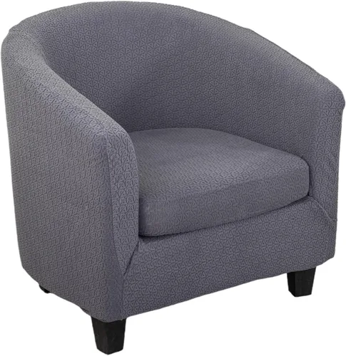Vista 19 de NILUOH - Funda para silla de club de 2 piezas, funda elástica para silla de bañera redonda, fundas para silla de barril, fundas antideslizantes