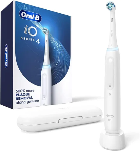 Vista 10 de Oral-B iO Series 4 Cepillo de dientes eléctrico con (1) cabezal de cepillo, recargable, negro