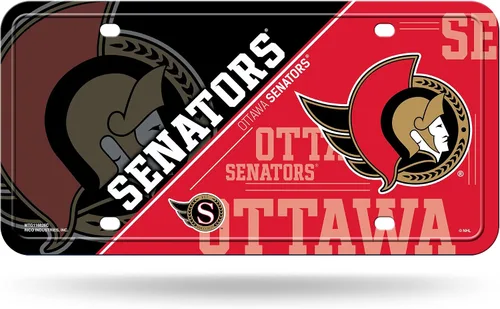 Vista 20 de Rico Industries NHL Hockey Split Metal Auto Tag 6" x 12" - Great for Truck/Car/SUV