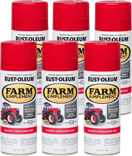 Vista 21 de Rust-Oleum Farm & Implement 280176 - Pintura esmaltada, galón, naranja (Allis Chalmers Orange)