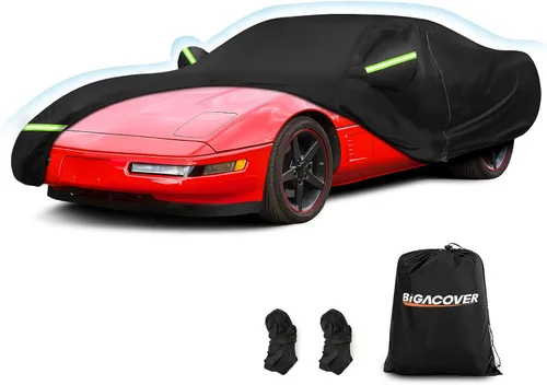 Vista 12 de Fundas impermeables para automóvil Corvette C1 C2 1953-1967, fundas resistentes para automóviles al aire libre, cubierta completa, protección contra