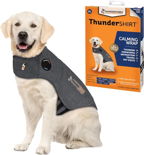 Vista 7 de ThunderShirt para perros, XX Pequeño, Gris Heather Clásico - Chaleco Calmante para la Ansiedad de Perros