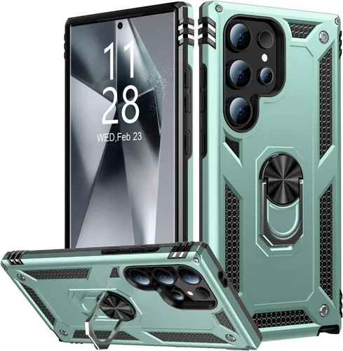 Vista 56 de IKAZZ Funda para Galaxy S21, Grado Militar Resistente a Golpes de Servicio Pesado Cubierta Protectora para Teléfono Pasa Prueba de Caída de 16 pies
