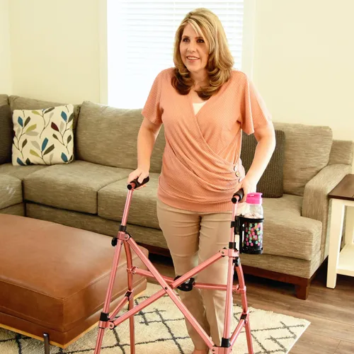 Vista 8 de Portavasos de movilidad para adultos, paquete de 2 – Soporte portátil para bebidas para silla de ruedas – Compatible con andador, andador