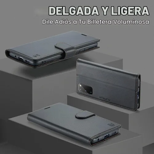 Vista 3 de FLIPALM - Funda tipo cartera para Samsung Galaxy S20 de 6.2", color negro