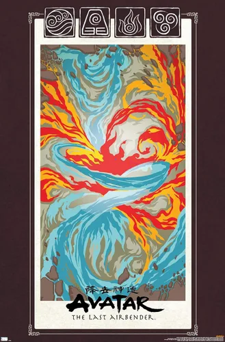 Vista 9 de Nickelodeon Avatar: The Last Airbender - Póster de pared, 22.4 pulgadas de largo x 14.7 pulgadas de ancho, versión enmarcada de madera de granero