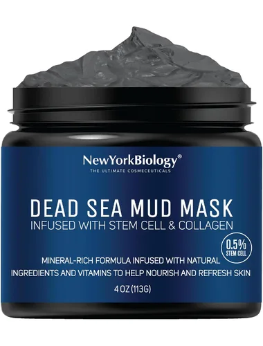 Vista 12 de Máscara de barro del Mar Muerto de New York Biology para rostro y cuerpo con eucalipto Refinador de poros de calidad de spa para piel grasa