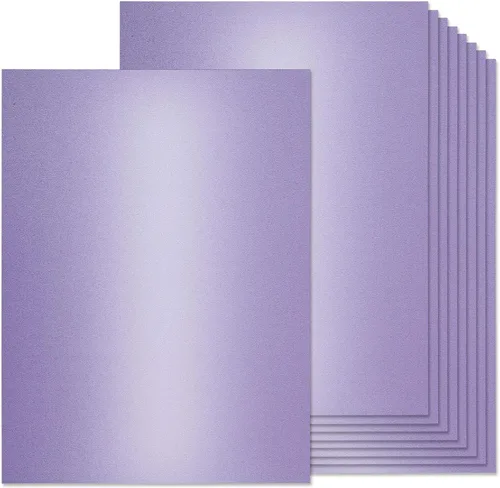 Vista 9 de 36 hojas de cartulina brillante crema, papel de cartulina metálica de 8.5 x 11 pulgadas, cubierta de 92 libras, papel marfil perlado de doble cara